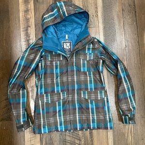 Burton White DryRide Snowboard Ski Coat Wm M